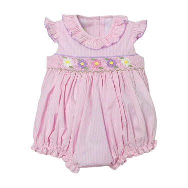 Zuccini Kids - Daisies Marion Bubble Pink Seersucker