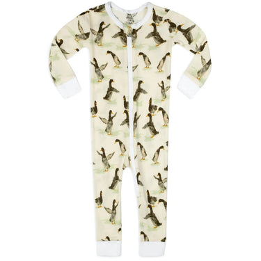 Milkbarn - Organic Zipper Pajama Duck