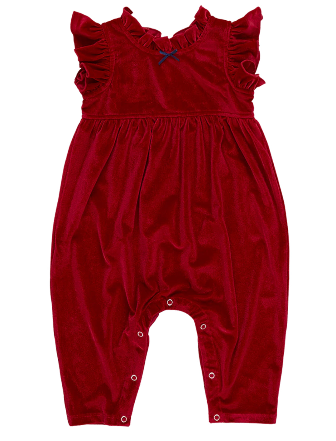 Pink Chicken - Baby Girls Velour Jennifer Jumper Red