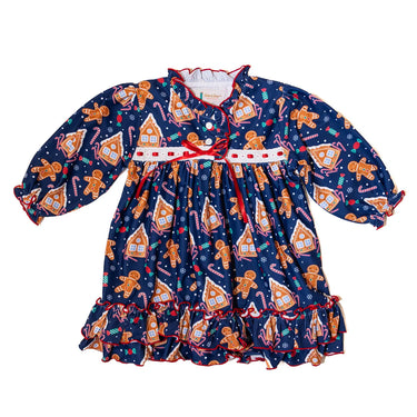 Boots and Bows - Girls Gingerbread Nightgown
