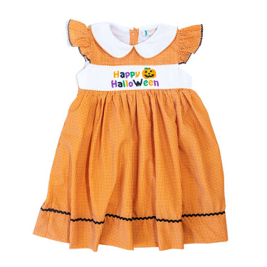 Boots & Bows - Girls Happy Halloween Dress