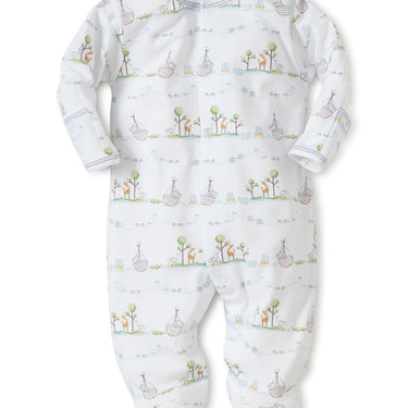 Kissy Kissy - Noah's Print Footie - Light Blue