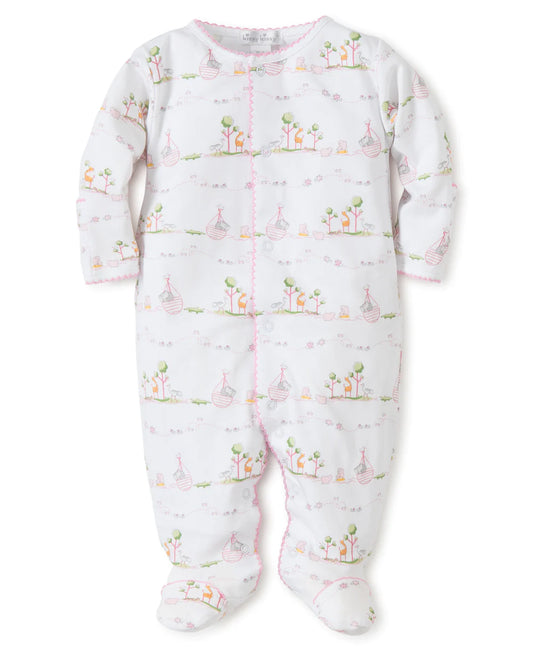 Kissy Kissy - Noah's Print Footie - Light Pink