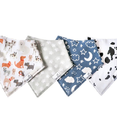 Copper Pearl Bandana Bib Set (4 pack) - Rufus