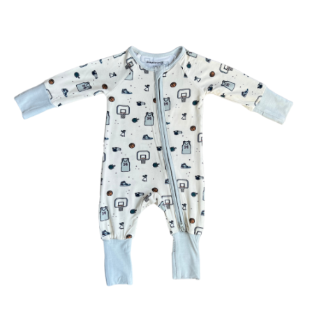 Baby Sprouts - Footless Romper - Hoops