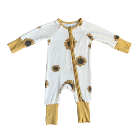 Baby Sprouts - Footless Romper - Sunflower