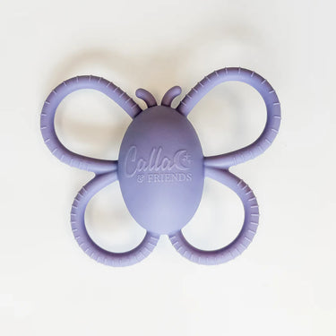 Calla & Friends - Garden Party Collection -Butterfly Rattle Teether Berry Bliss
