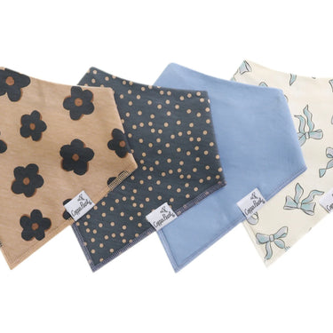 Copper Pearl - Bandana Bib Set - Gemma in Tan