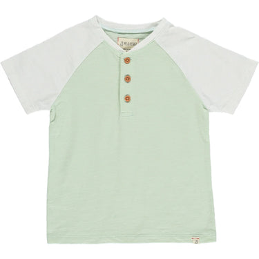 Me & Henry - Beacon Grey/White Raglan Tee
