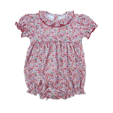 Love George - Red Knit Floral Bubble