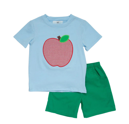 City Beautiful Children's Boutique - Large Apple Short Set