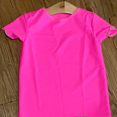 Yoga Baby - The Pink Splash Collection - Hot Pink Short Sleeve
