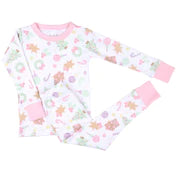 Magnolia Baby - Sweet Gingerbread Long Pajamas - Pink