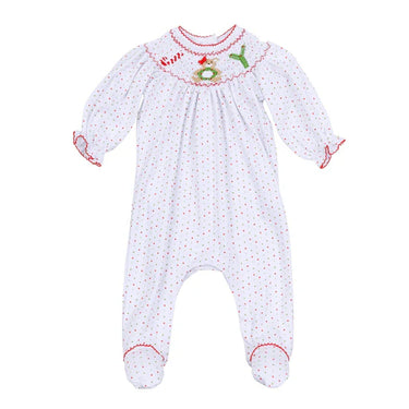 Magnolia Baby. - Christmas Joy Classics Bishop Girl Footie