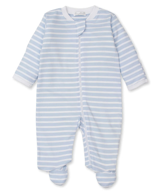 Kissy Kissy - Team Stripes Blue Zip Footie