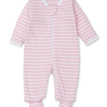 Kissy Kissy - Team Stripes Pink Zip Footie