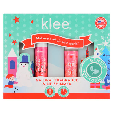 Klee Naturals - Holiday Fragrance and Lip Shimmer Duo - Fireside Candy