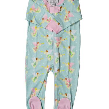 The Proper Peony - Heavenly Footed Zip PJ