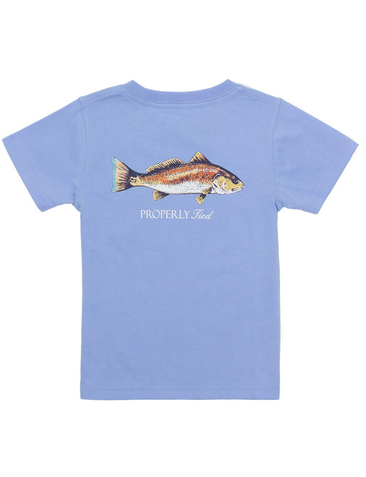 Properly Tied - Baby & Boys Redfish Short Sleeve - Light Blue