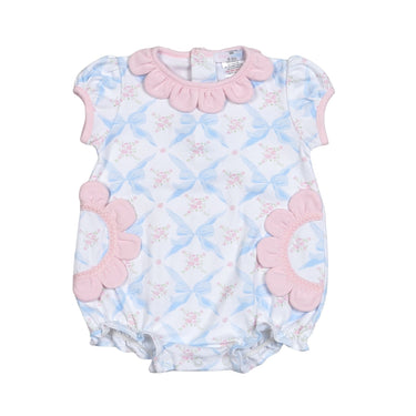 Baby Loren - Blue Bows Pima Bubble