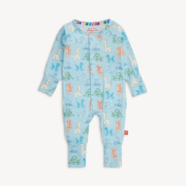Magnetic Me - Blue Party Animals Glow in The Dark Magnetic Modal Convertible Coverall