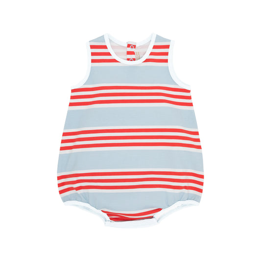 Beaufort Bonnet - Patton Play. Bubble - Pima -  Saddle Ridge Stripe