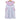 Trotter Street Kids Penelope Dress - Light Blue Stripe/Lavendar