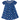 Banana Split - Indigo Bloom Smocked Geo Bishop Dress