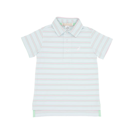 The Beaufort Bonnet - Prim & Proper Polo Buckhead Blue, Grace Bay Green, And Palm Beach Pink Stripe With Worth Avenue White Stork