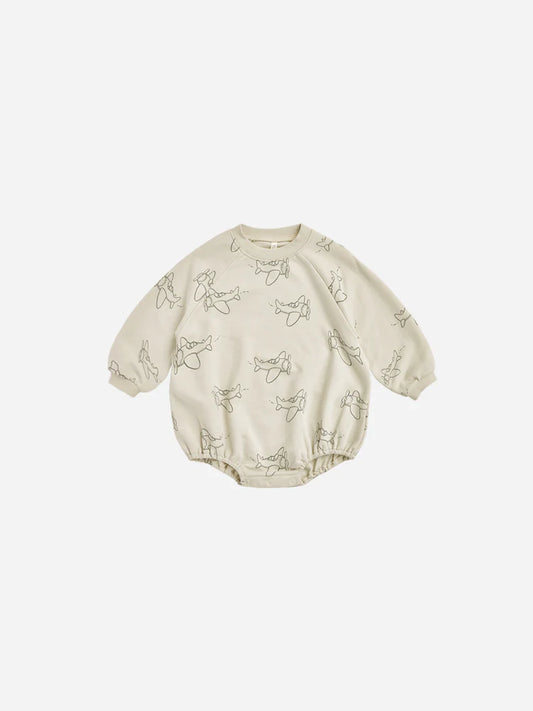 Rylee & Cru - Crewneck Romper - Airplanes