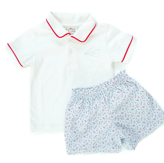 Ruth & Ralph - Back to School Shep Polo Set