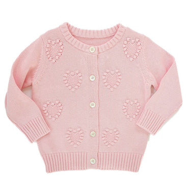 Ruth & Ralph - Pink Hearts Cardigan