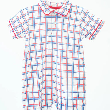 Ruth & Ralph - Patriotic Plaid Harold Romper