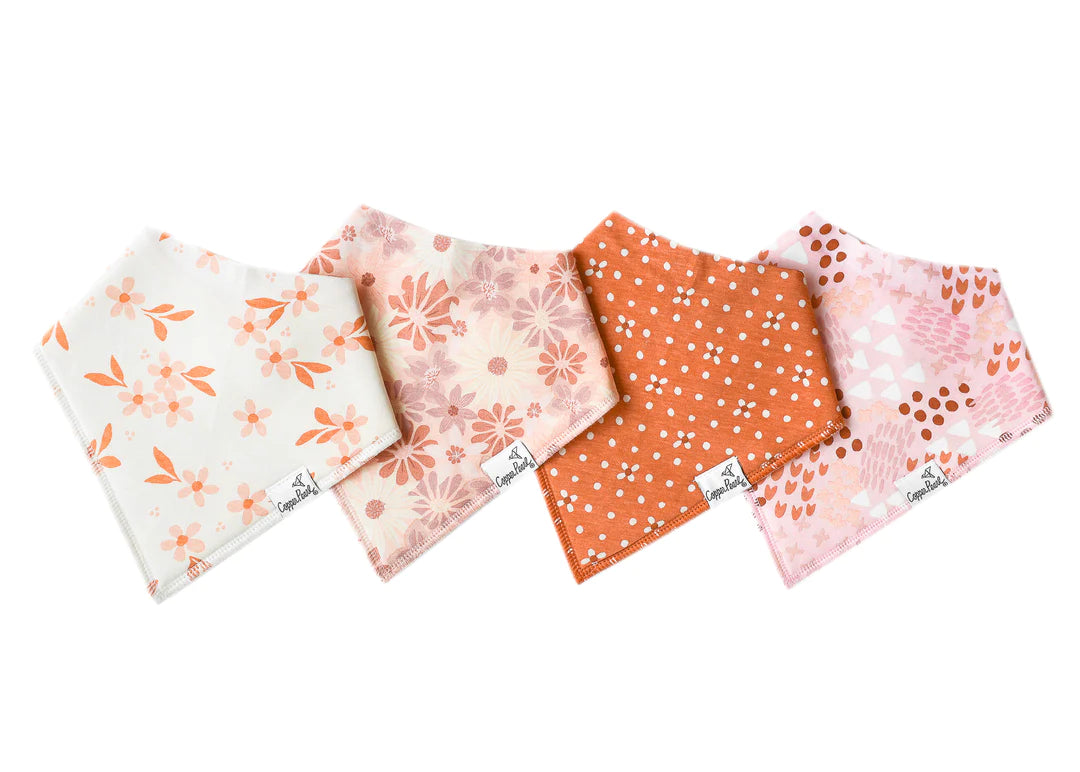 Copper Pearl - Baby Bandana Bib (4-Pack) - Rue