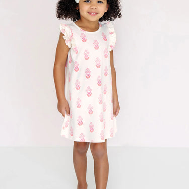 The Beaufort Bonnet -  Ruehling Ruffle Dress Happy Harbour Island Handblock Floral