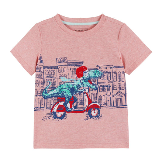 Andy & Evan - Short Sleeve Graphic Tee - Vespa Rex