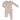 Angel Dear - 2-Way Ruffle Back Zipper Footie - Rose Tan Rib Stripe