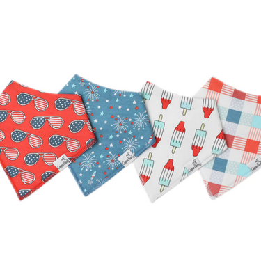 Copper Pearl Baby Bandana Set (4 Packs) - Spangled