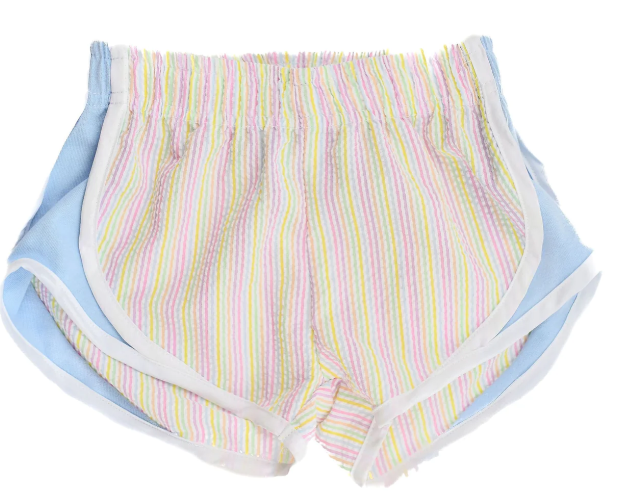 Funtasia Too - Multi Stripe Shorts with Blue Side