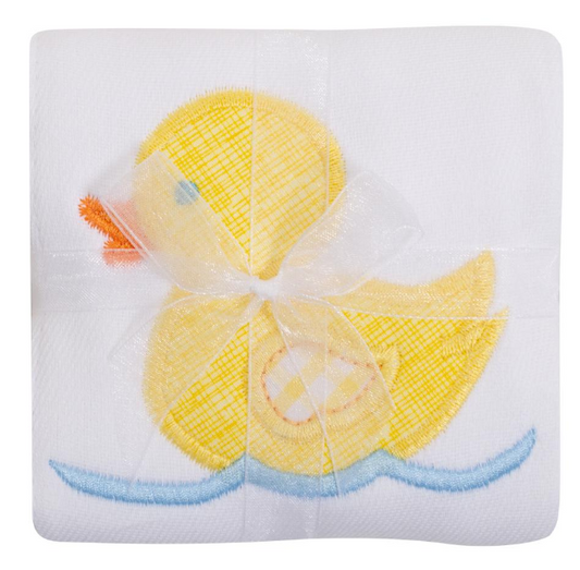 3 Marthas - Applique Burp Pad - Yellow Duck