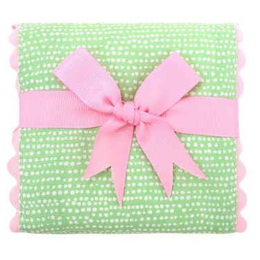 3 Marthas - Fancy Fabric Burp Pink Gator