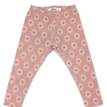 Oh Baby - Starburst Double Knit Legging - Blush