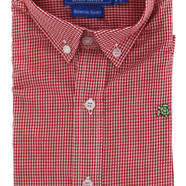 Bailey Boys - Red Microcheck Button Down