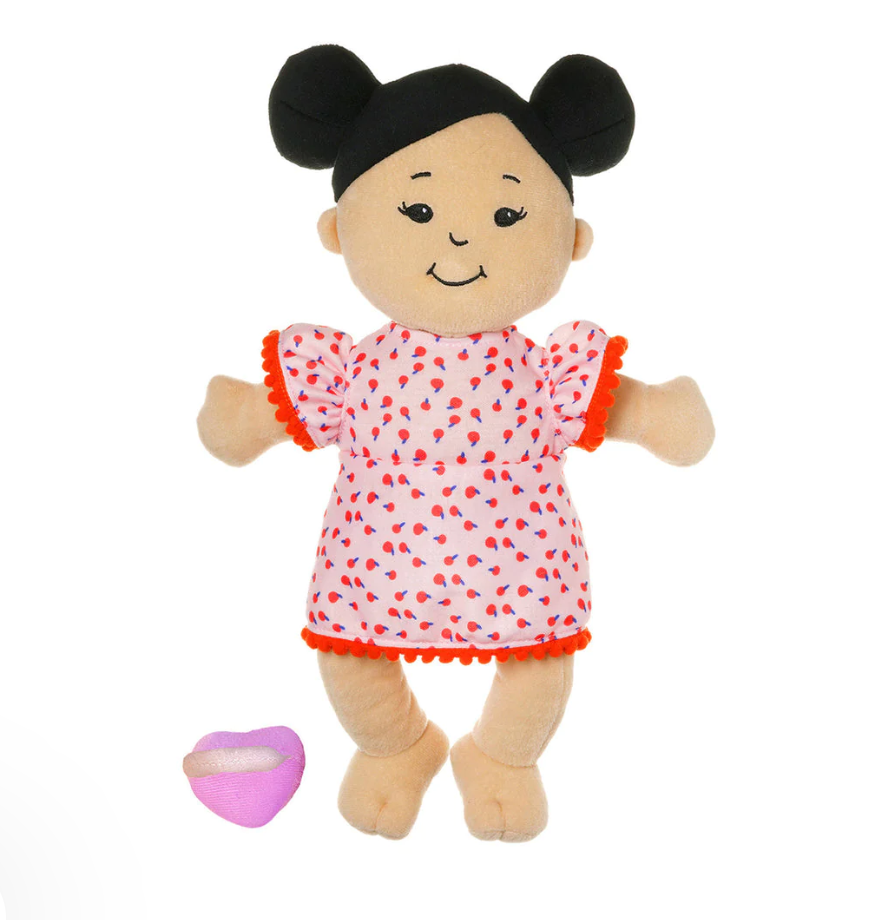 The Manhattan Toy Company - Wee Baby Stella Light Beige with Black Buns