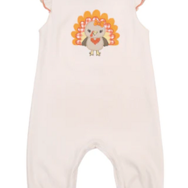 Magnolia Baby - Thankful Applique Flutters Playsuit