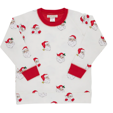 The Beaufort Bonnet Co - Dear Santa with Richmond Red - Cassidy Comfy Crewneck Boys