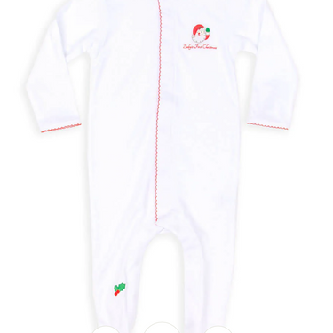 Magnolia Baby - Winking Santa White,  Embroidery Baby's First Christmas