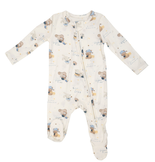 Angel Dear - 2 Way Zipper Footie - Bedtime Story Animals