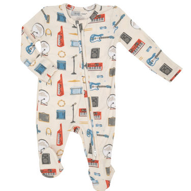 Angel Dear - 2 Way Zipper Footie - Rock Band Gear