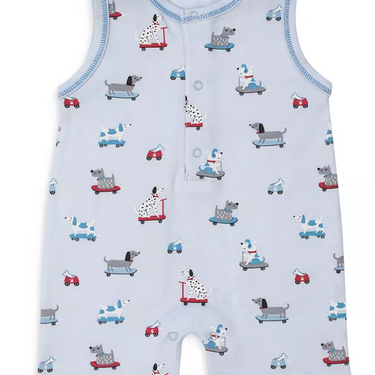 Kissy Kissy Skateboarding Pups Playsuit